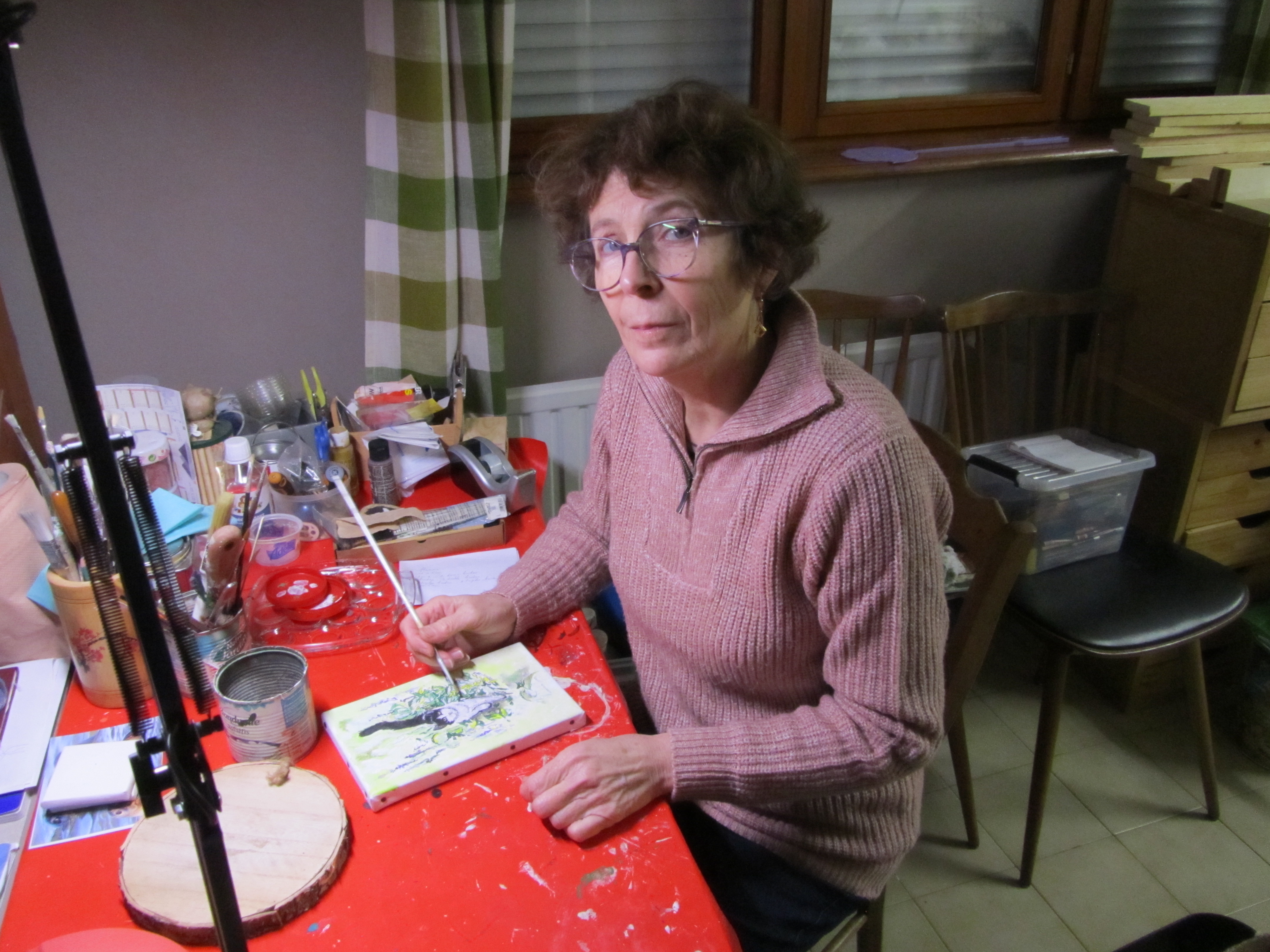 réalisation toile à l'acrylique