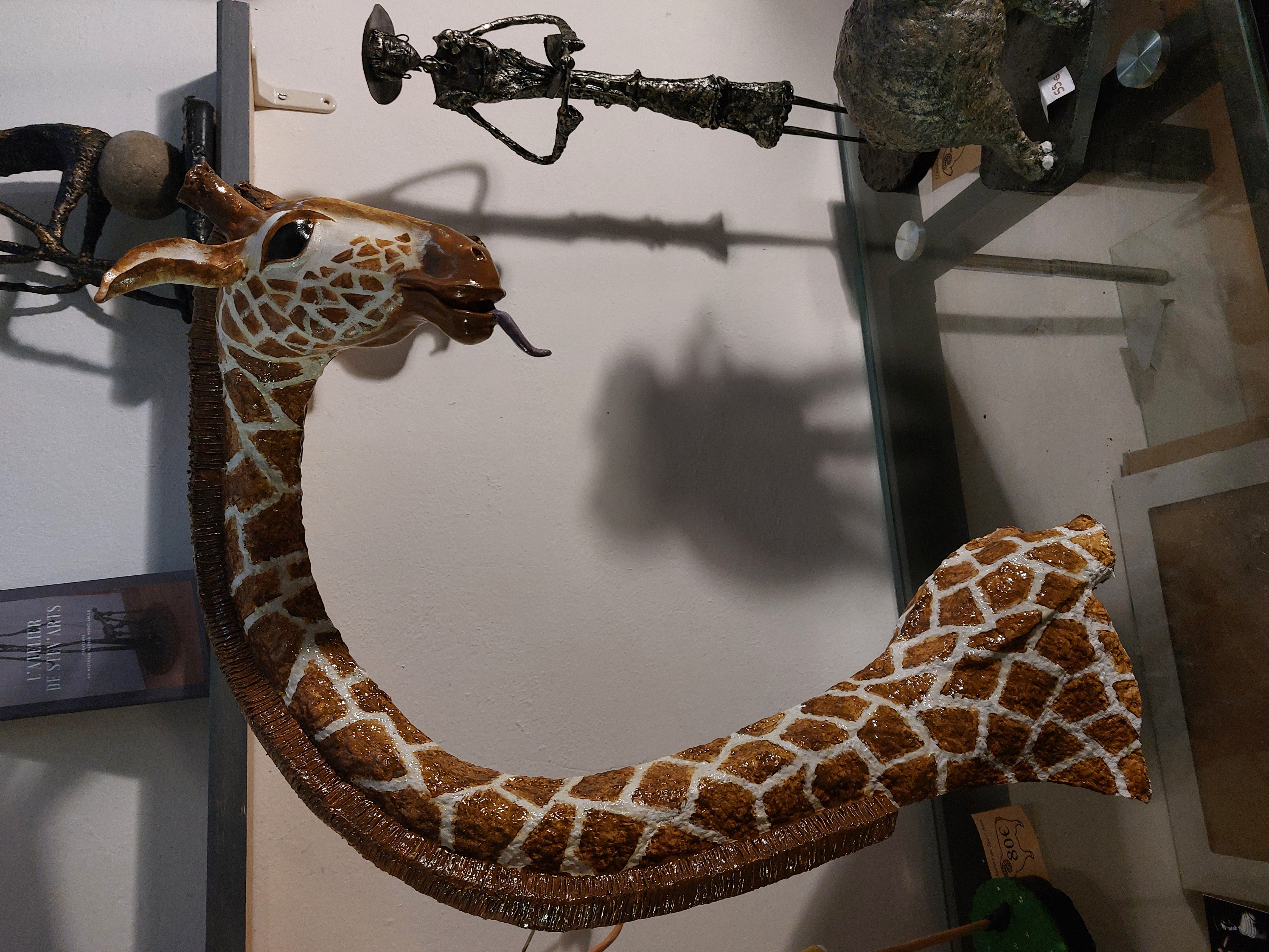 girafe en carton pate