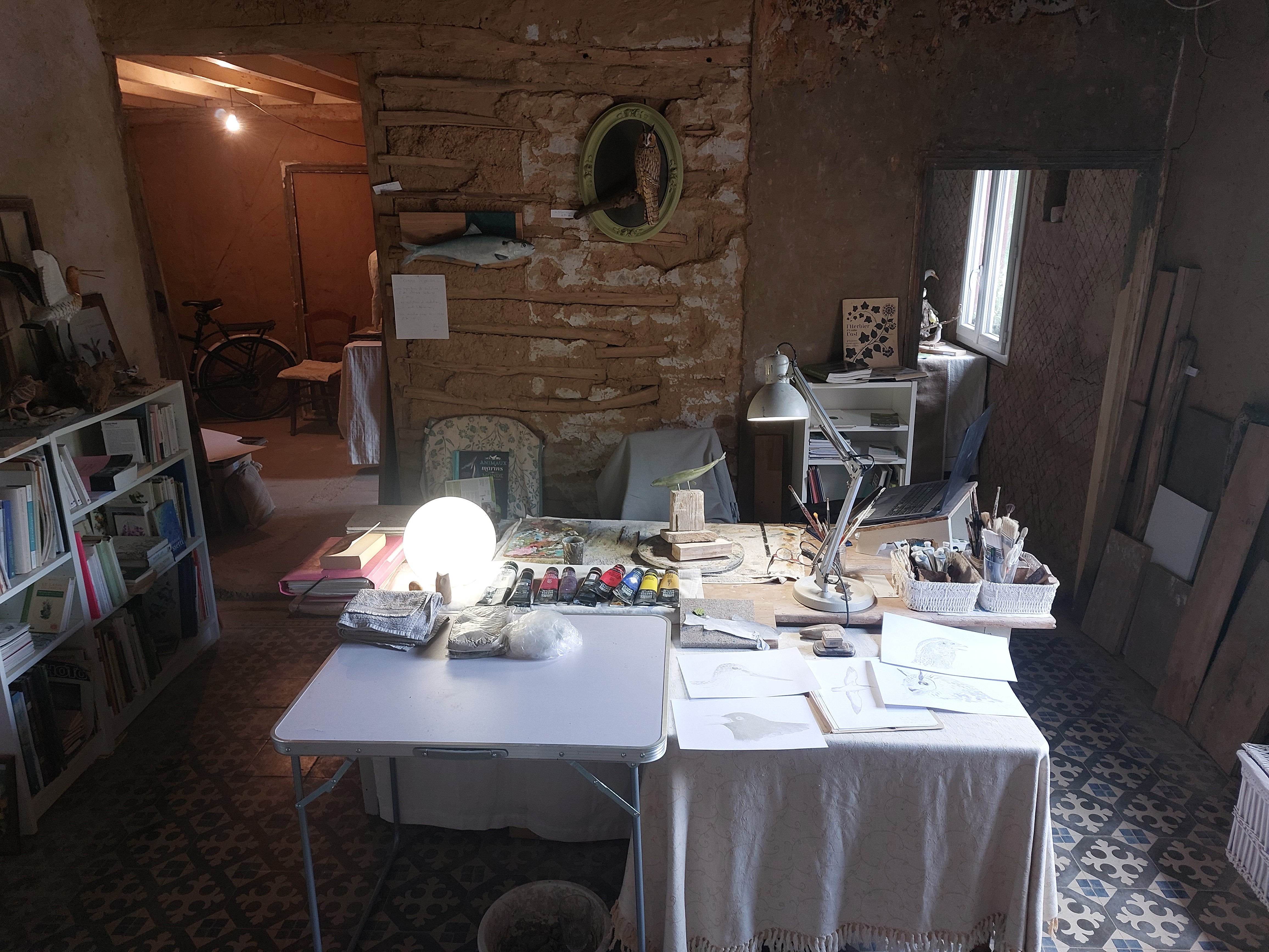 atelier perdrix dans un poirier