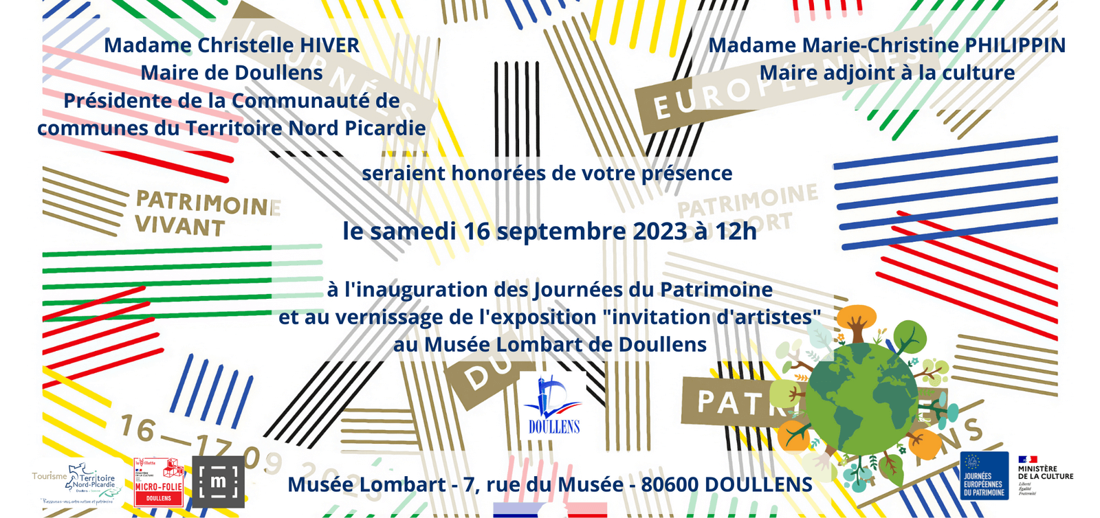 Invitation vernissage de l'exposition Invitation d'artistes Le Kiwano - Martial Rossignol 2023