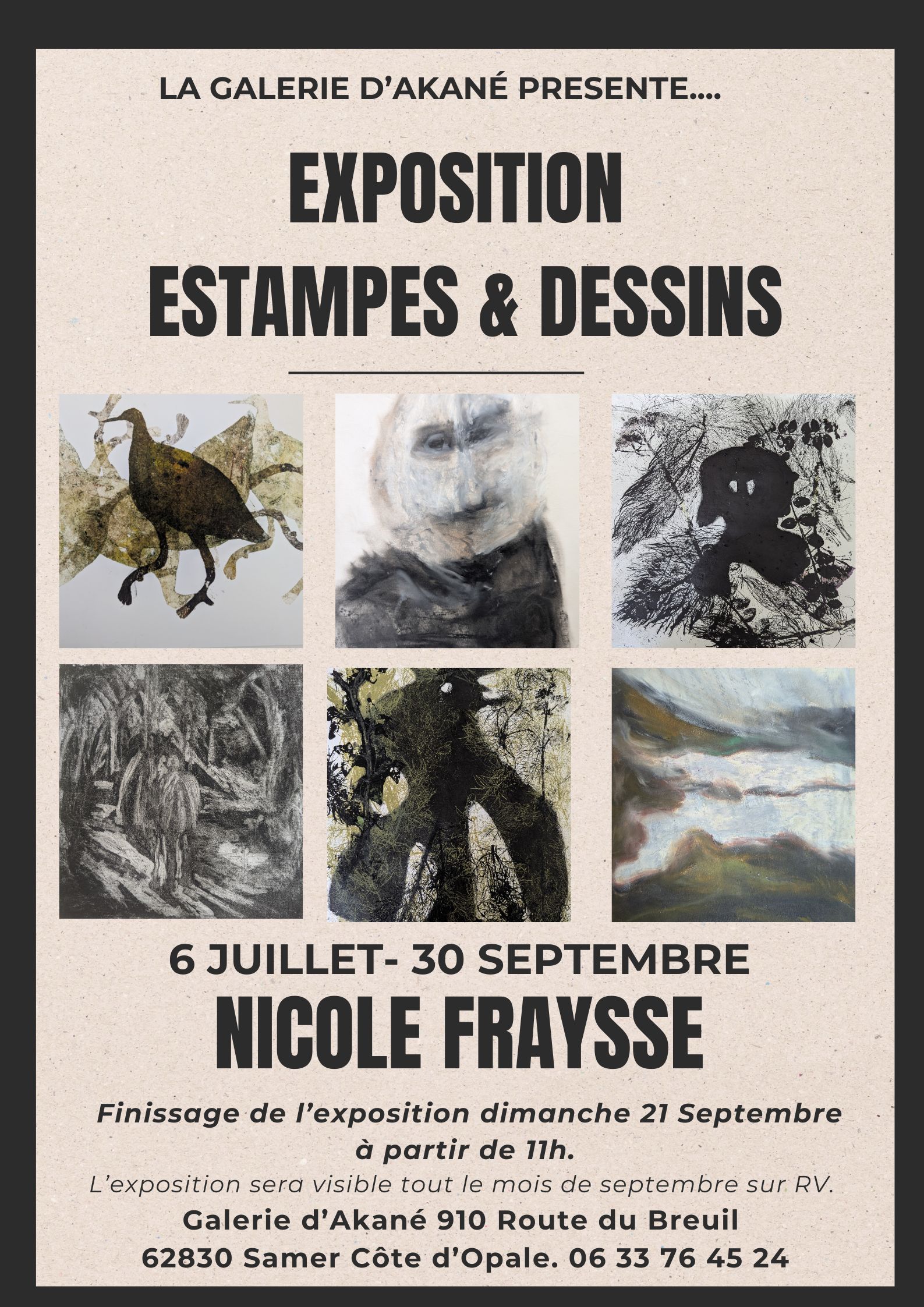 affiche dévernissage