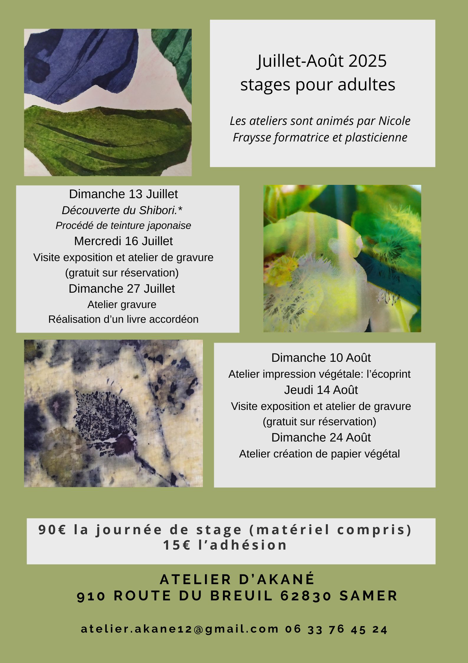 programme nicole fraysse été 25
