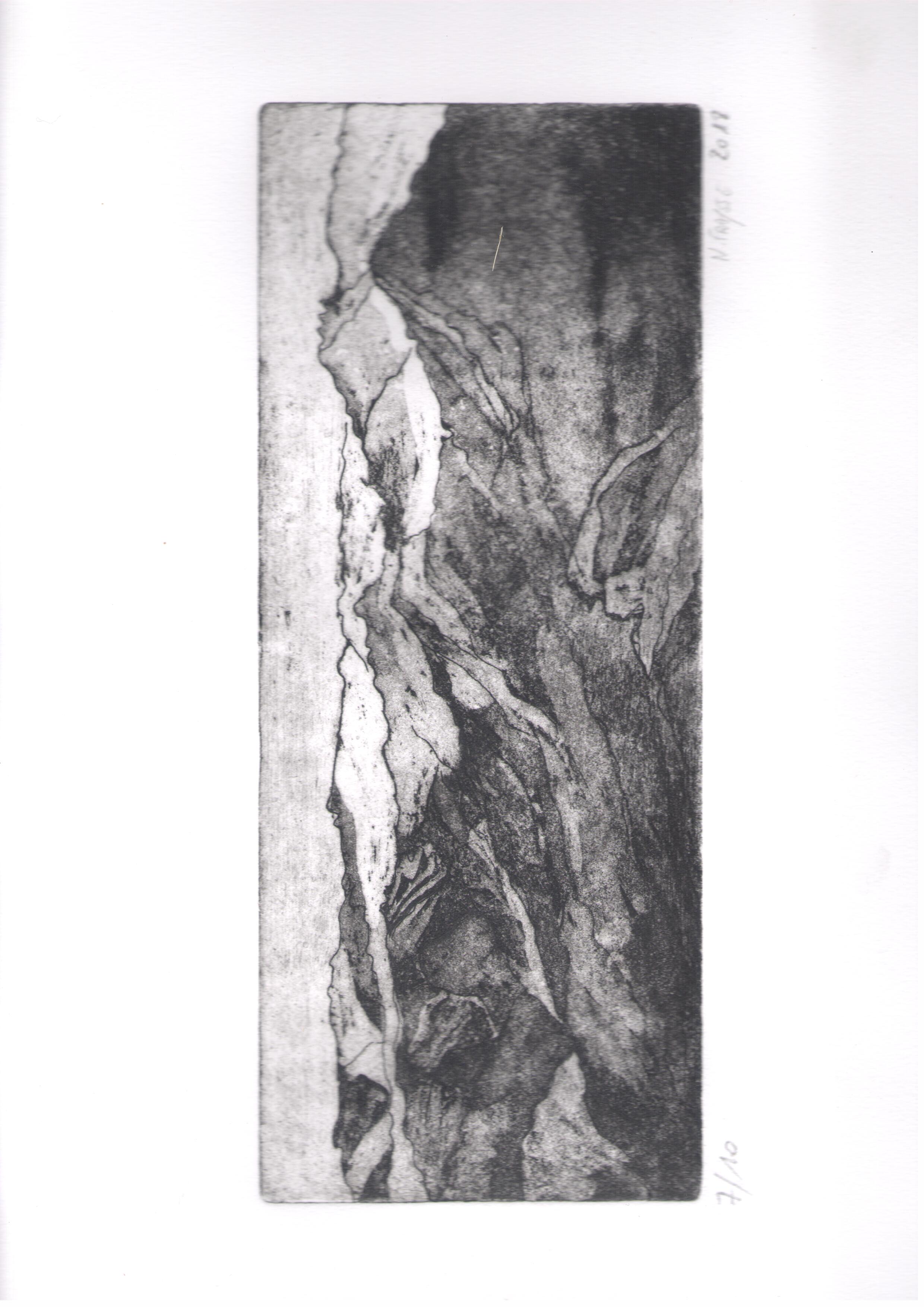 Le Puy Mary - Eau forte - 2018