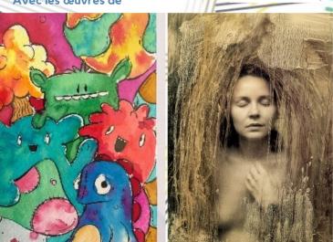 Affiche de l'exposition Invitation d'artistes Le Kiwano - Martial Rossignol 2023