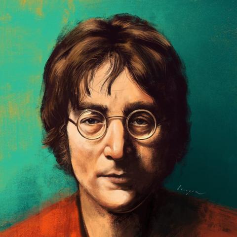 Photo artistique de John Lennon
