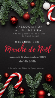 affiche d'un marché de Noël