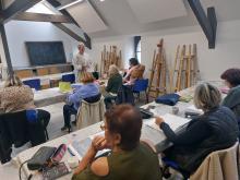 atelier toile à peindre